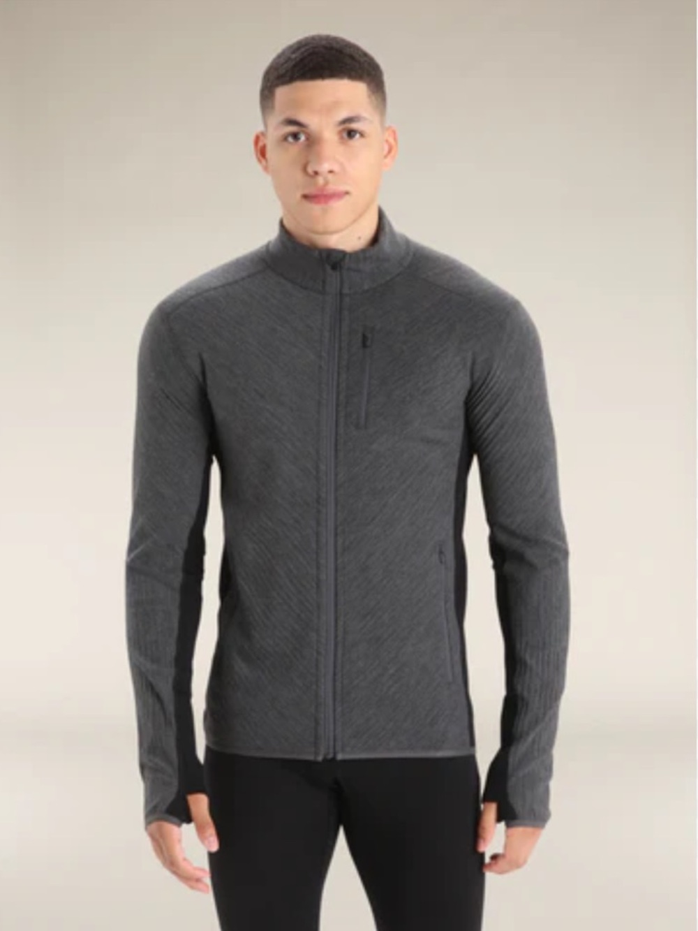 Men’s Icebreaker Merino Wool Descender Full Zip Outdoor Jacket Size XXL Like NEW - Picture 1 of 16